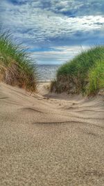 Scenic view of sea against sky