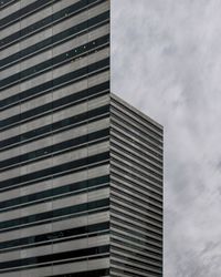 Low angle view of modern building against sky