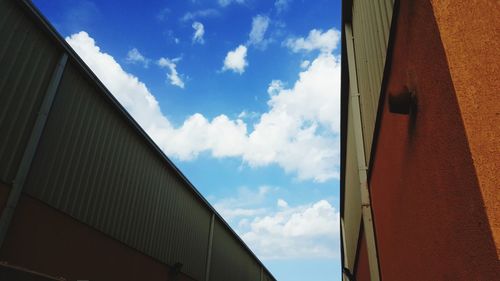 Low angle view of building against sky