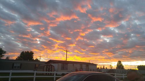 Dramatic sky during sunset