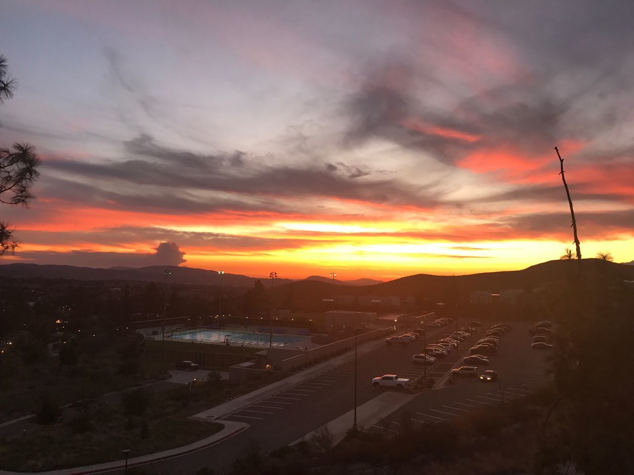 ROAD AGAINST SKY DURING SUNSET