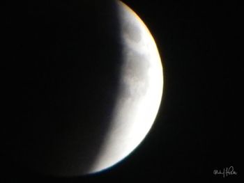 Close-up of moon against sky at night