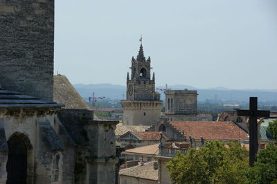 View of temple against clear sky