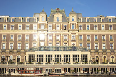 Low angle view of building against sky