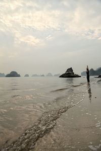 Scenic view of sea against sky