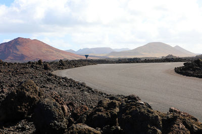 Martian landscape in lanzarote