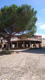 Built structure with trees in background