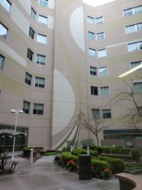 Low angle view of buildings in city