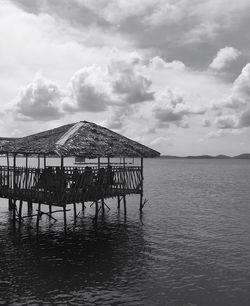 Pier on lake