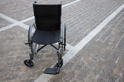 Wheelchair in floor 
