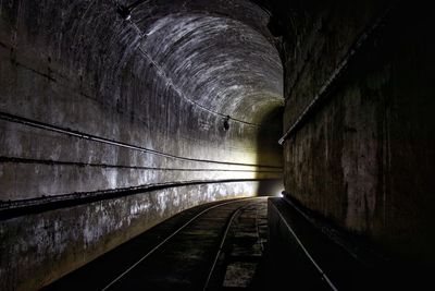 Abandoned railway tunnel of maginot line