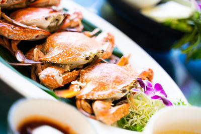 Close-up of food in plate