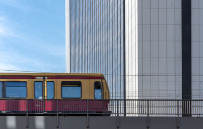 View of train against sky