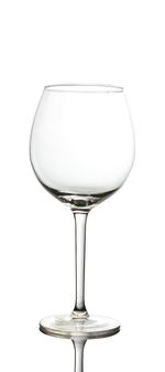 Close-up of wine glass against white background