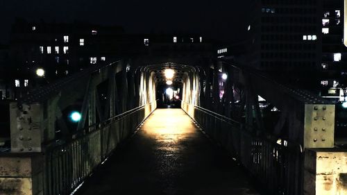 Illuminated city at night