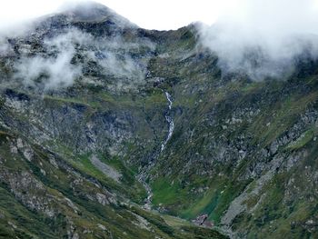 Scenic view of rocky mountains