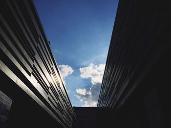 Low angle view of buildings against sky