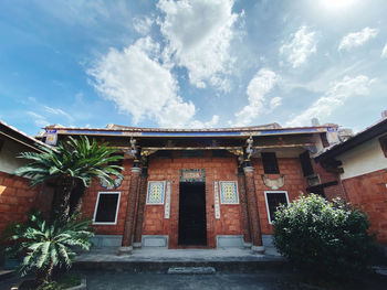 Low angle view of building against sky