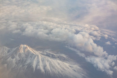 Aerial view of cloudscape against sky