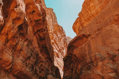 Rocks in wild desert of jordan country. 