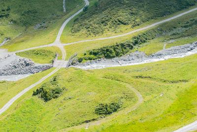 Scenic view of green landscape against