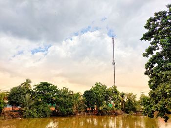 Scenic view of river against sky