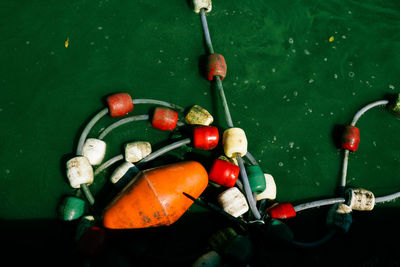 High angle view of fruits in water