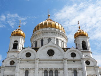 Domes of cathedral of christ the saviour