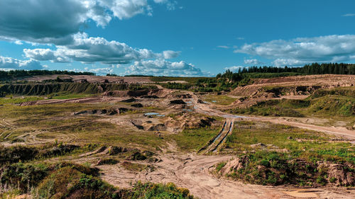 Scenic view of landscape against sky