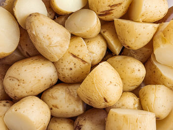 Full frame shot of potatoes