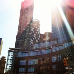 Low angle view of skyscrapers