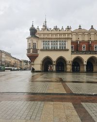 Building against cloudy sky