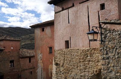 Beautiful old architecture and buildings in the mountain village of albarracin, spain