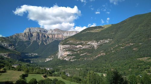 Panoramic view of landscape against sky