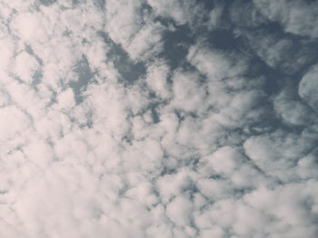 Low angle view of clouds in sky