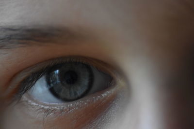 Close-up portrait of human eye