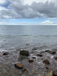 Scenic view of sea against sky