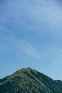 Low angle view of mountain against sky