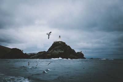 Scenic view of lighthouse