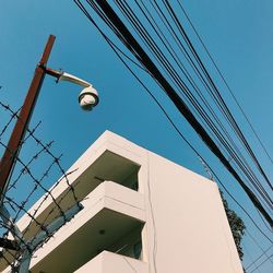 Low angle view of building against clear sky