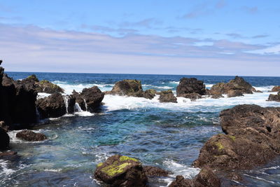 Scenic view of sea against sky