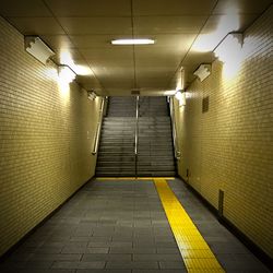 Empty corridor of building