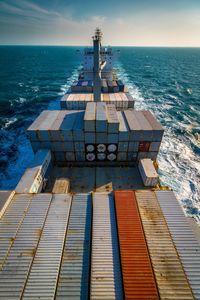 Boats in sea