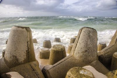 Panoramic view of sea against sky