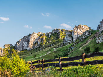 Lime rock outlier formation, krakow-czestochowa upland also known as polish jurasic highland, poland