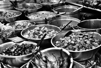 Full frame shot of vegetables for sale in market
