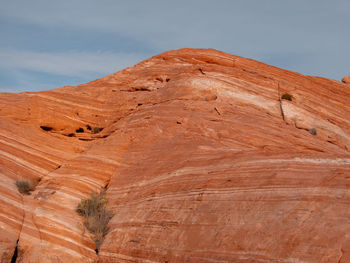 Scenic view of desert against sky