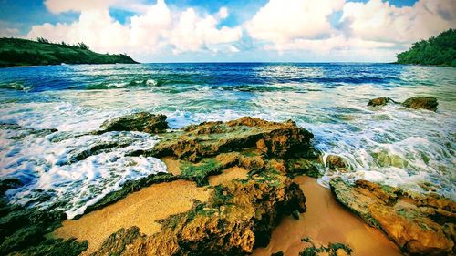 Scenic view of sea against sky