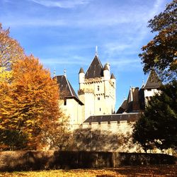 View of church against blue sky