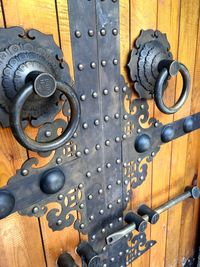 Close-up of wooden object